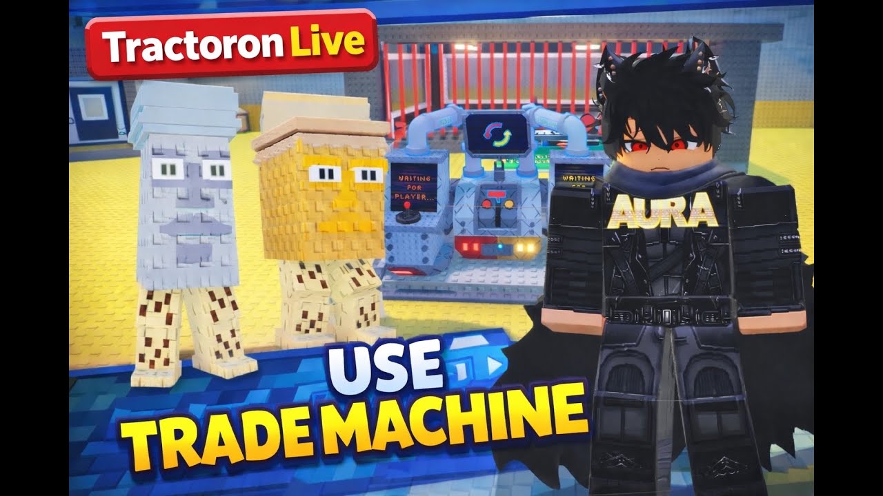 #short#trading TRADE IN STEAL A BRAINROT USE TRADE MACHINE  | TRACTORON LIVE 🔴