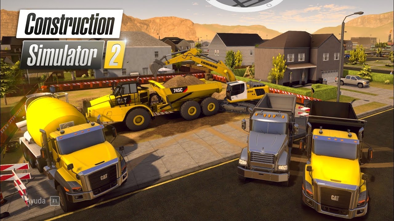 Construction Simulator 2 | #9 Estrenando YUCLE Caterpillar | A mover toneladas de Tierra