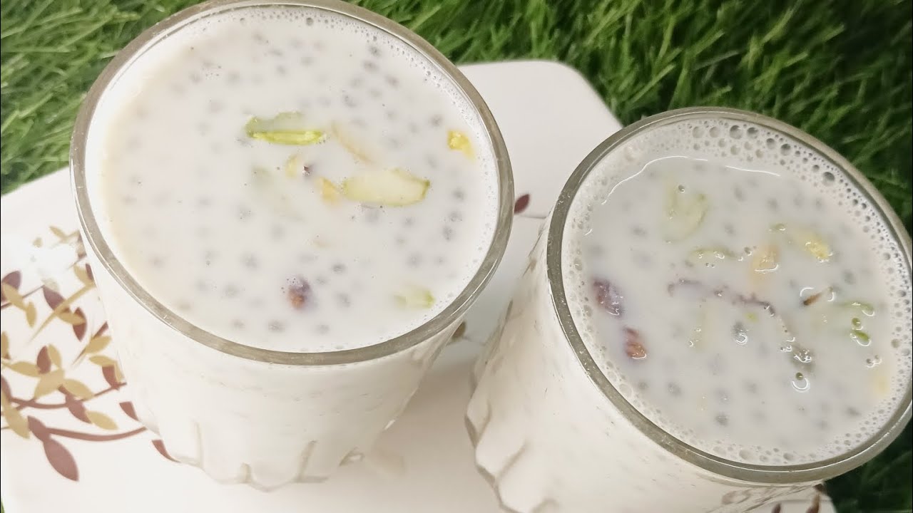 Ramzan Special Almond & Dates Sharbat | Badam Khajoor Milk Drink | Energy Iftar Recipe