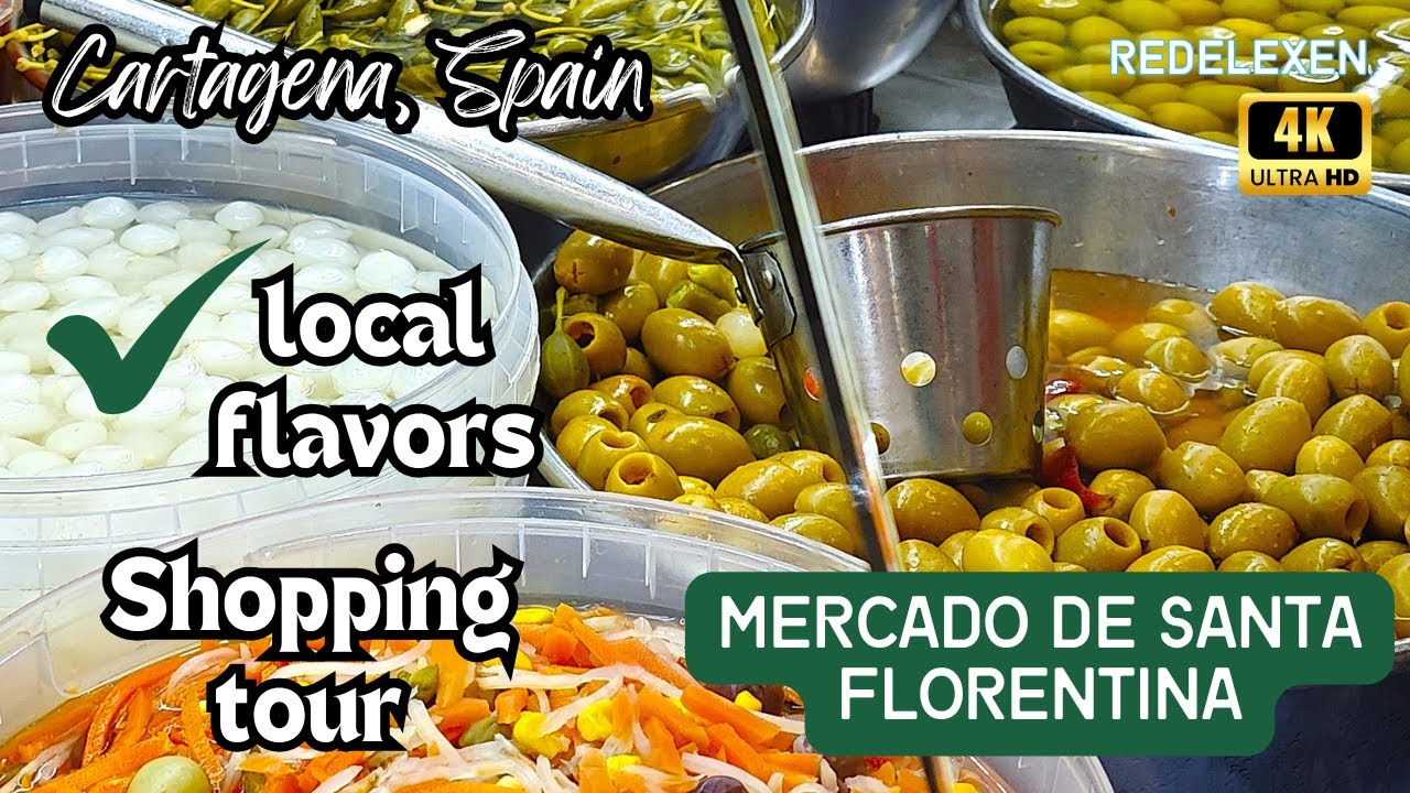 Cartagena Market vs. Shopping Tour [4K] (Southeast Spain Sights &ndash; Part 4.)