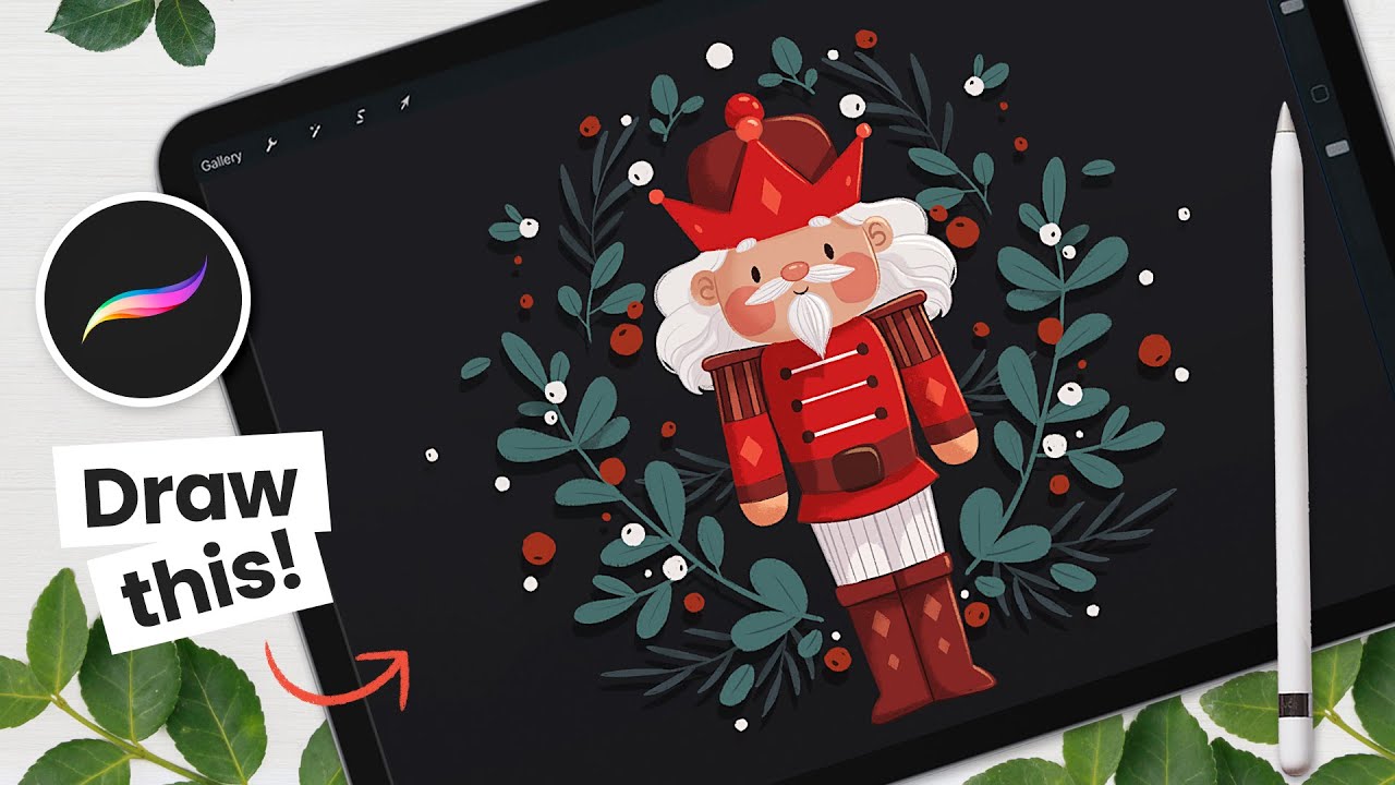 How To Draw A Cute Nutcracker • Procreate Tutorial • Draw With Me