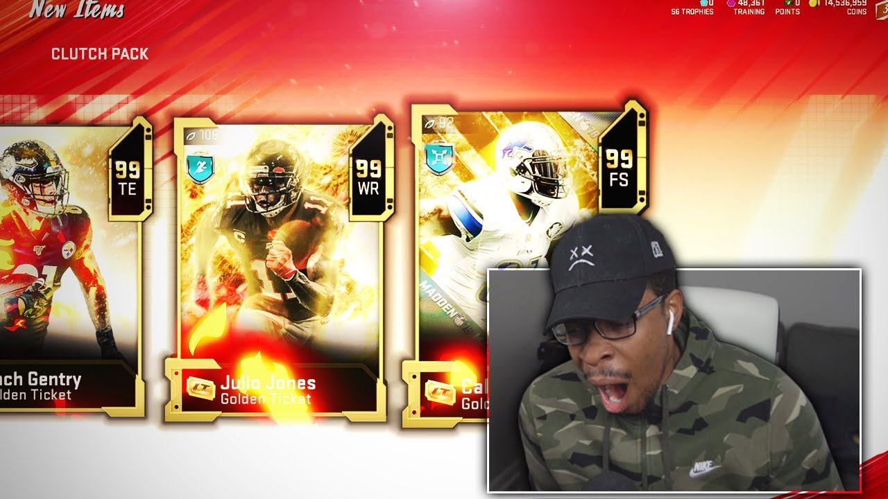 I Opened EVERY Pack To Pull A Golden Ticket ... Madden 20