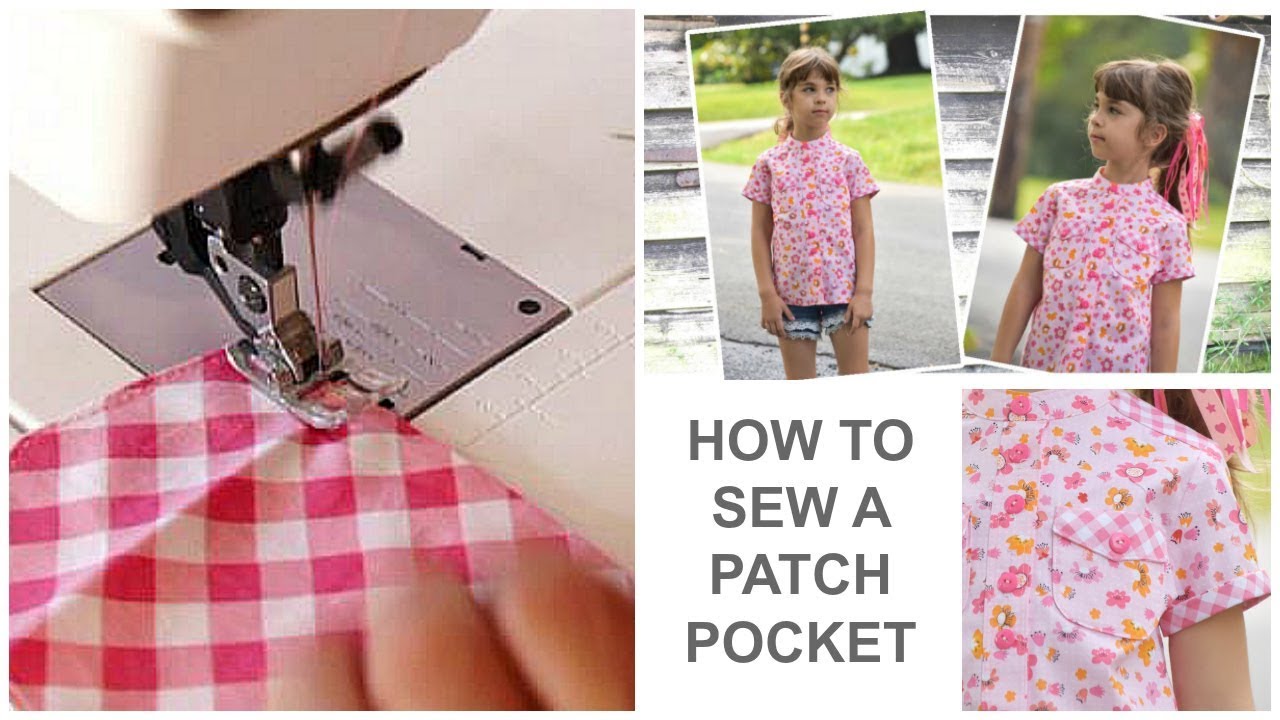 How to sew a Patch Pocket | The cool Shirt | Learn to sew with Marina | Frocks & Frolics