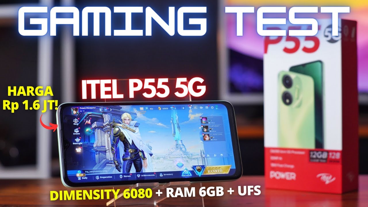 POWERFUL!!🔥 GAMING TEST Itel P55 5G Indonesia, Smartphone Entry Level PERFORMA TERBAIK Saat Ini!