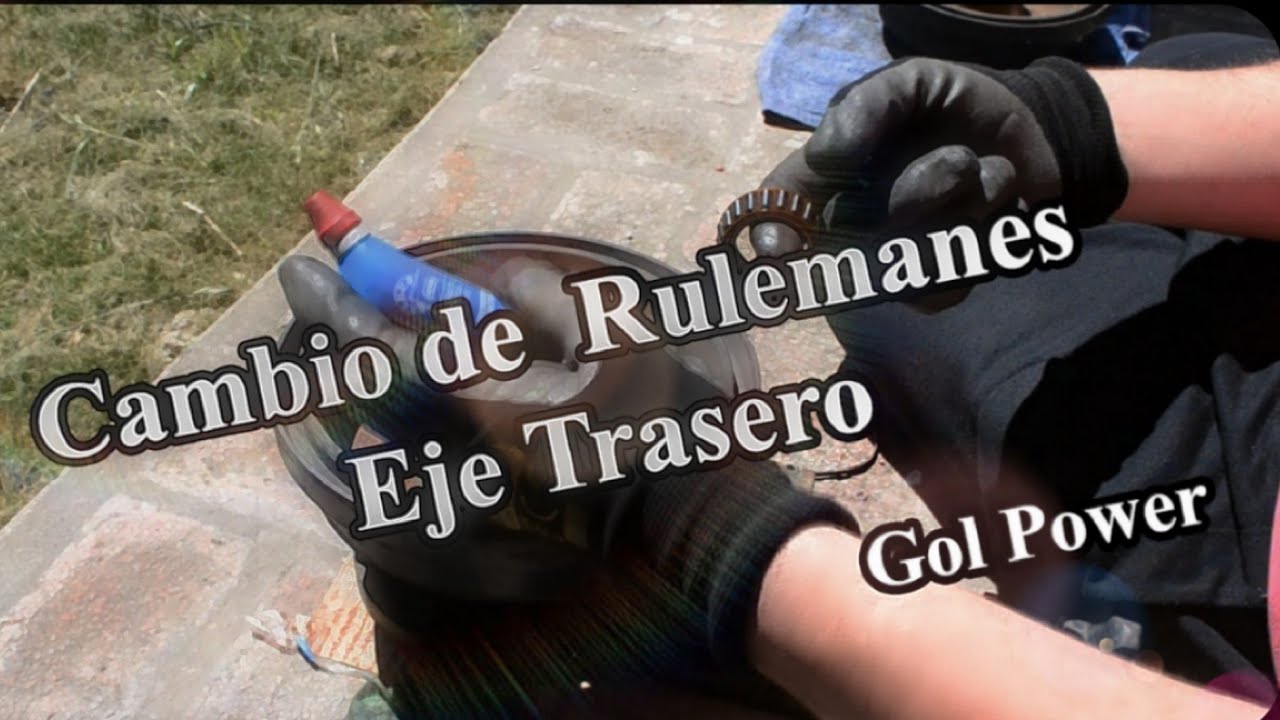 Como cambiar los rulemanes del eje trasero// Gol Power-Pointer