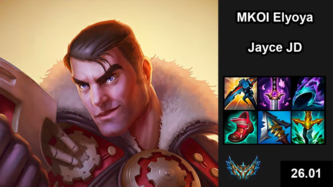 MKOI Elyoya (Jayce) vs (Jarvan IV) - EUW Challenger - New season Patch 26.01
