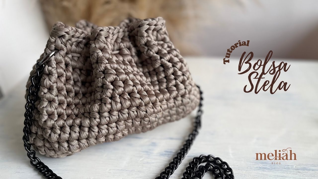 Bolsa Stela em Crochê com Fio Lux | Bolsa em Crochê | Por: @artfioscrochet