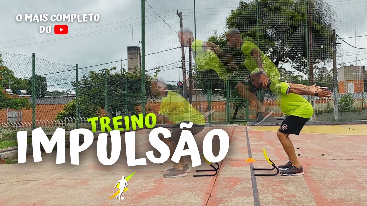 O MELHOR TREINO DE IMPULSÃO PARA JOGADOR DE FUTEBOL | Treino completo para saltar mais alto