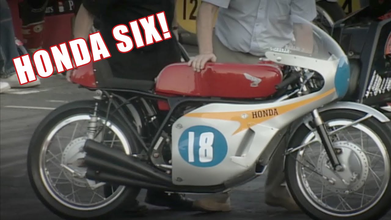 Awesome sound of a Honda Six! Isle of Man TT On the Prom 2007 | Honda RC166