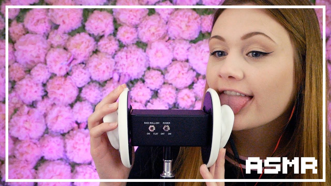 ASMR Ear Schlurping W/ Tongue Fluttering and Ear Massage