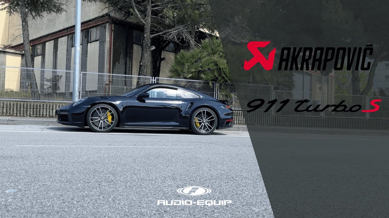 Porsche 992 TURBO S Akrapovic Slip-On Race Line  |  Audio-Equip