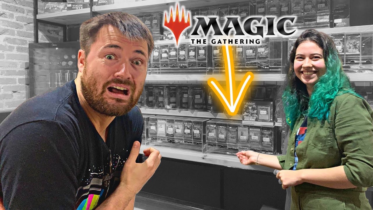 They Pick Out My Magic: The Gathering Booster Packs At The Local Game Store On Vacation in Brazil!
