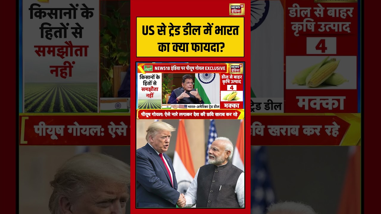 US से ट्रेड डील में भारत का क्या फायदा? #indiaustradedeal #piyushgoyal #interview #pmmodi
