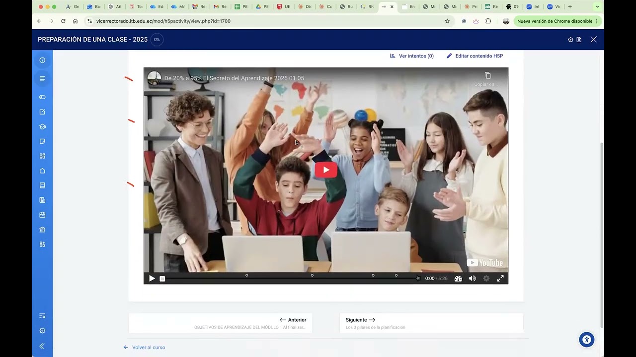 Instrucciones para resolver el MOOC Preparación de una clase