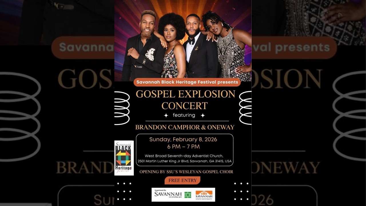 Black History Gospel Explosion - 2/8/2026 - Presented by the Savannah Black Heritage Festival