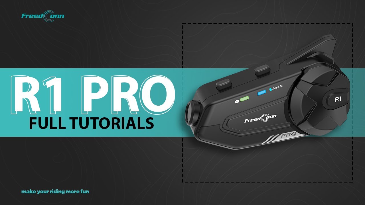 FreedConn R1 Pro Motorcycle Helmet Bluetooth Headset| FULL TUTORIAL