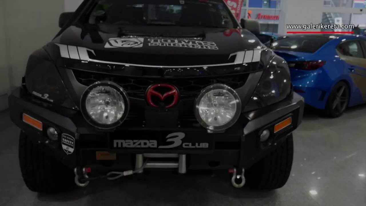 Mazda BT 50 Modified Custom Matte Green | Galeri Kereta