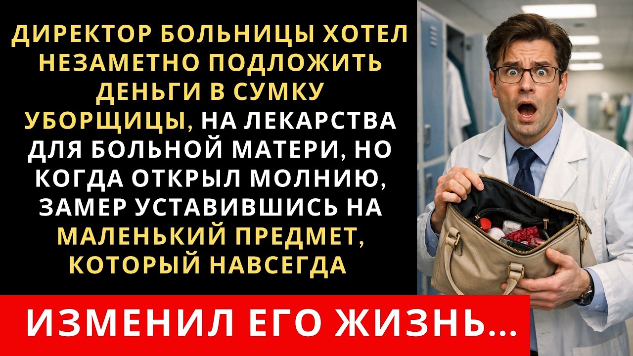 Директор больницы решил помочь скромной уборщицы, не подозревая что она…