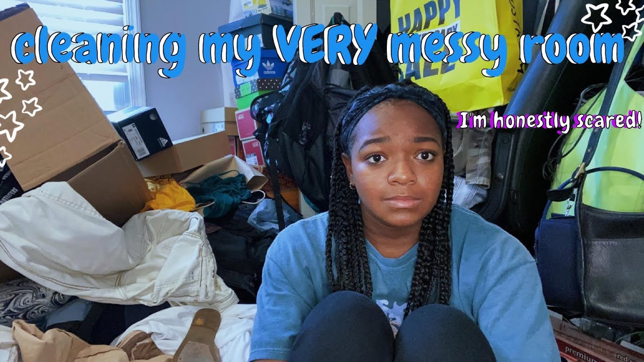 DEEP CLEANING MY EXTREMELY MESSY BEDROOM (2020 summer clean with me)