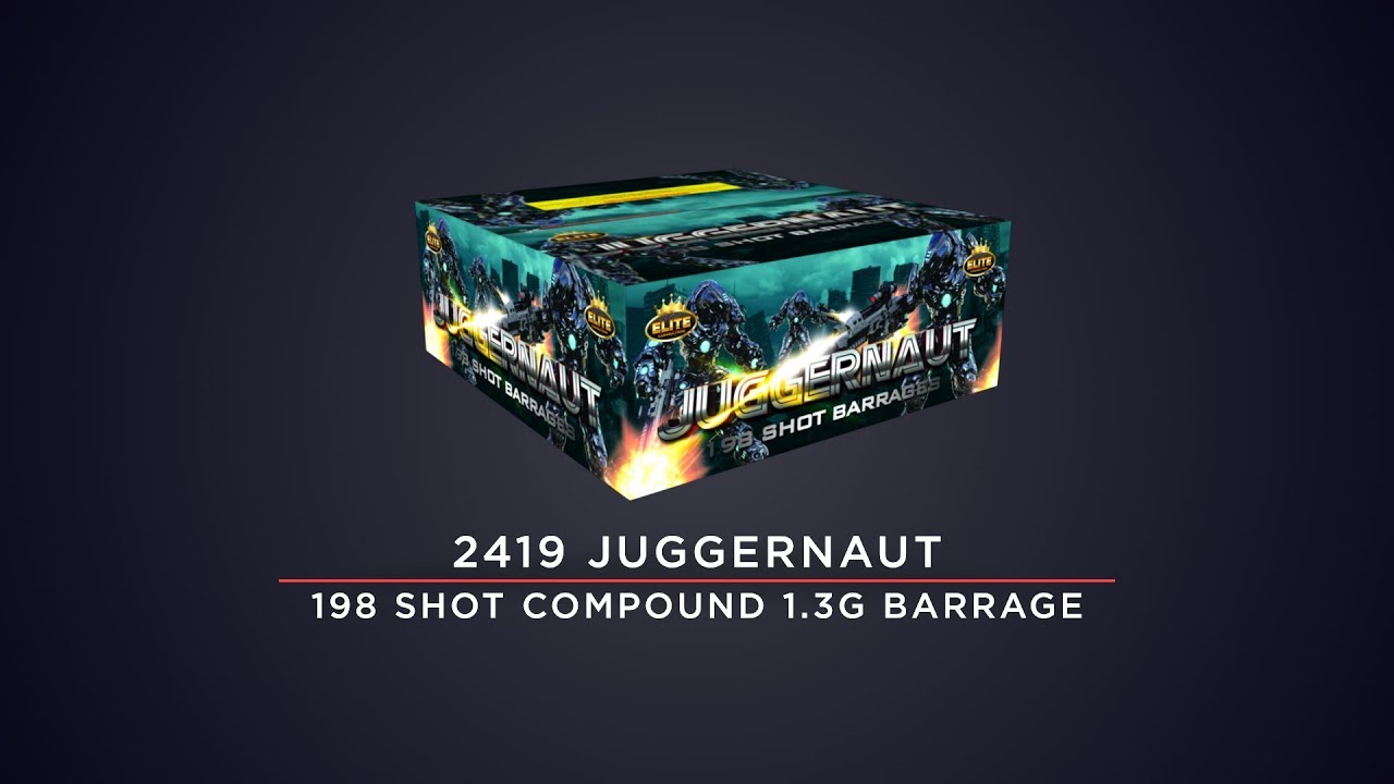 Bright Star Fireworks - 2419 Juggernaut 198 Shot Compound 1.3G Barrage