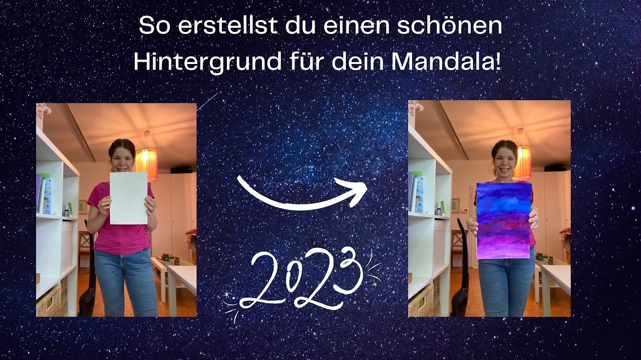 So erstellst du einen GALAXY HINTERGRUND für dein MANDALA
