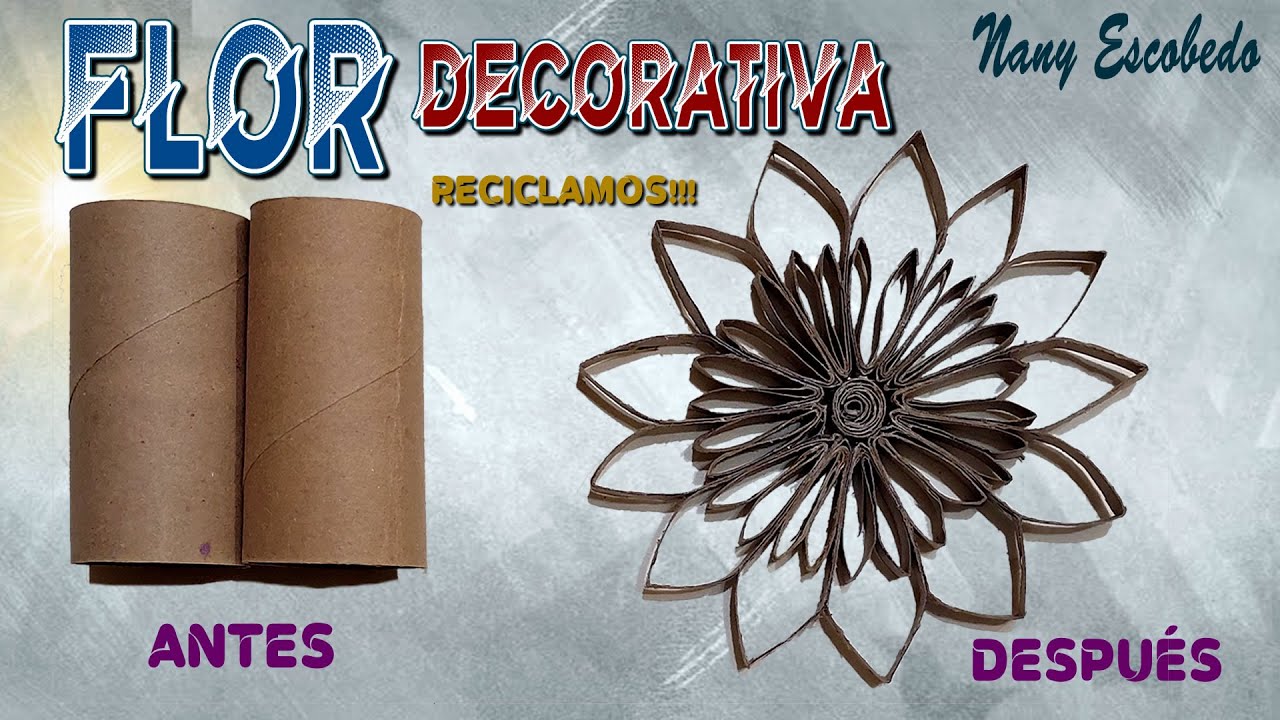 Flor Decorativa con Tubos Sanitarios