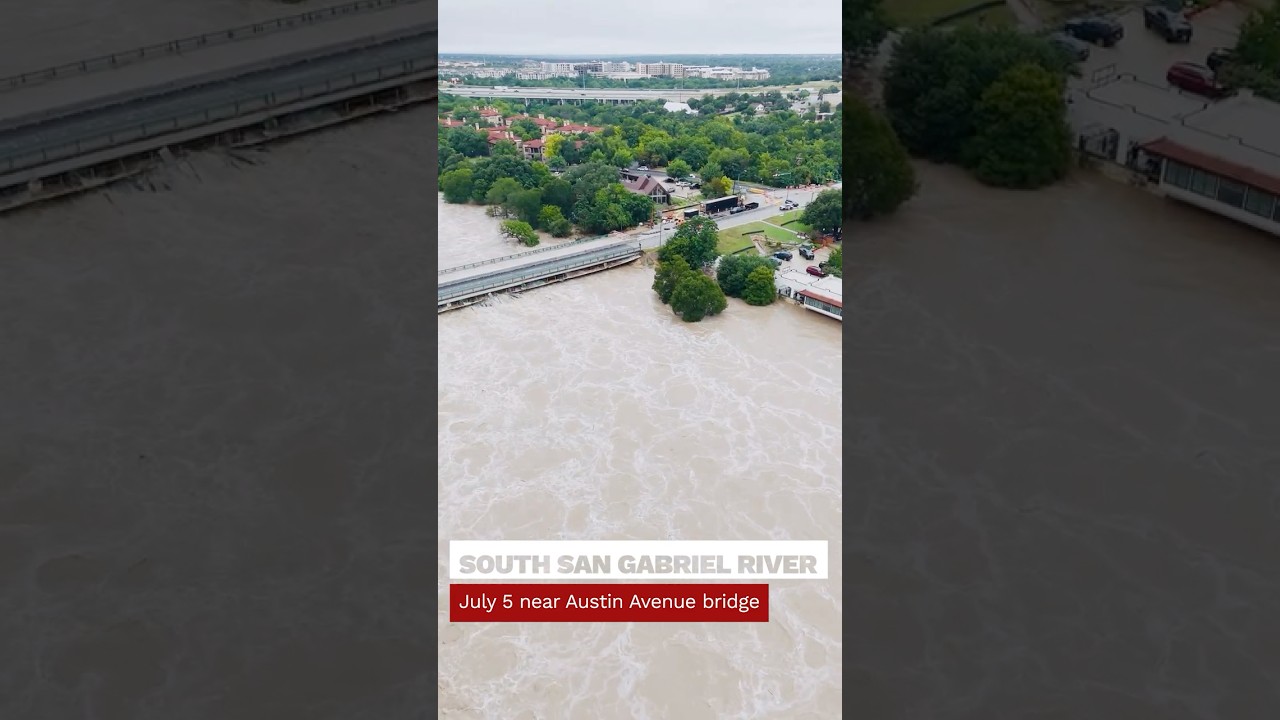 Flooding of San Gabriel River in Georgetown, Texas | July 5, 2025