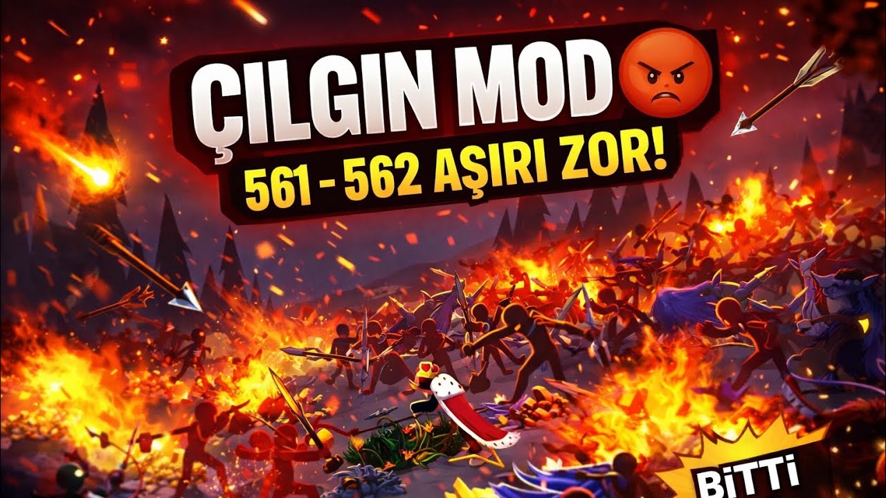STICK WAR LEGACY ÇILGIN MOD! Mission 561–562 | AŞIRI ZOR, SİNİR KRİZİ AMA BİTTİ!