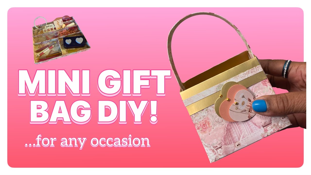 MINI VALENTINE TOTE BAG DIY: QUICK GIFT BAG TUTORIAL & WHATS IN MY CRAFT CADDY