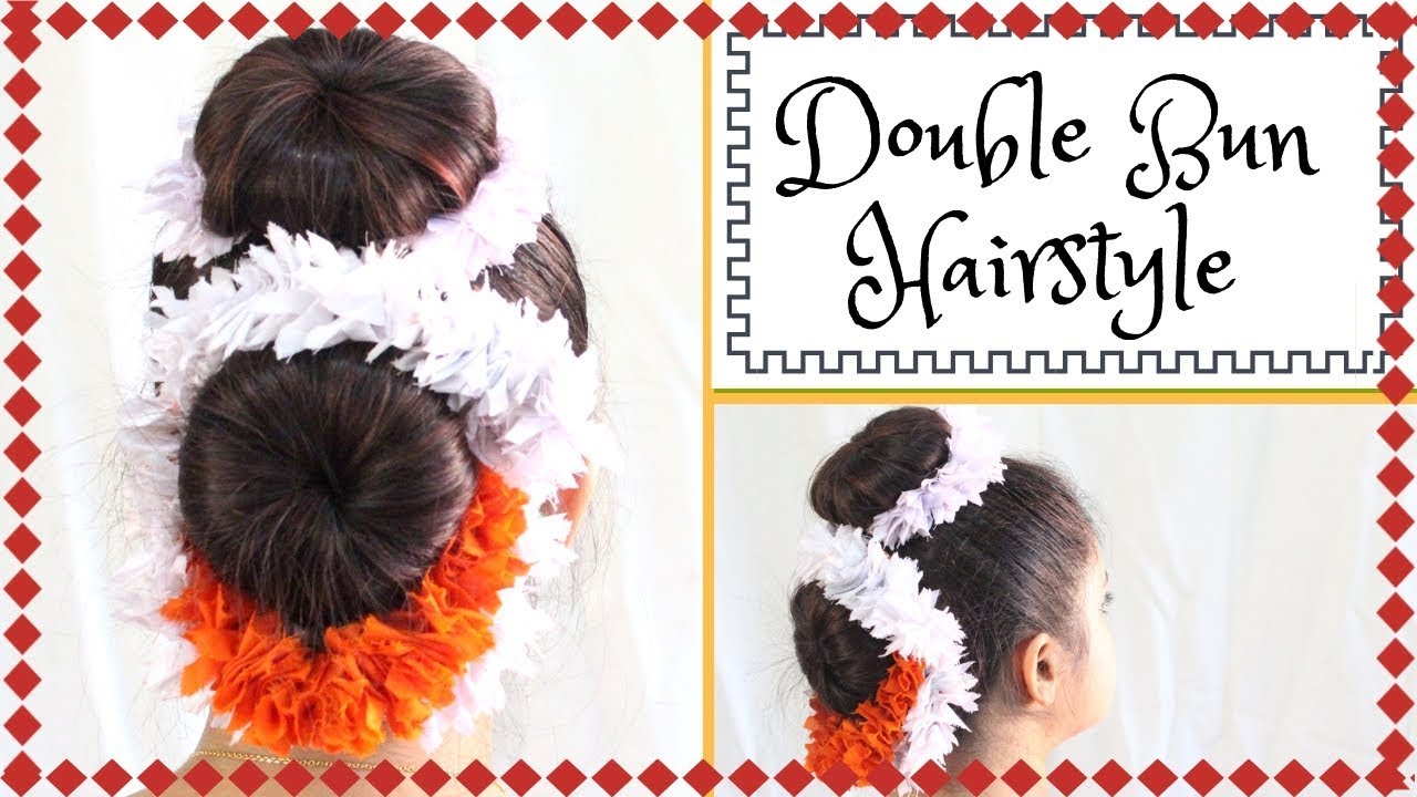 DOUBLE BUN Hairstyles using Donut | Quick Fix | Antara Bhadra