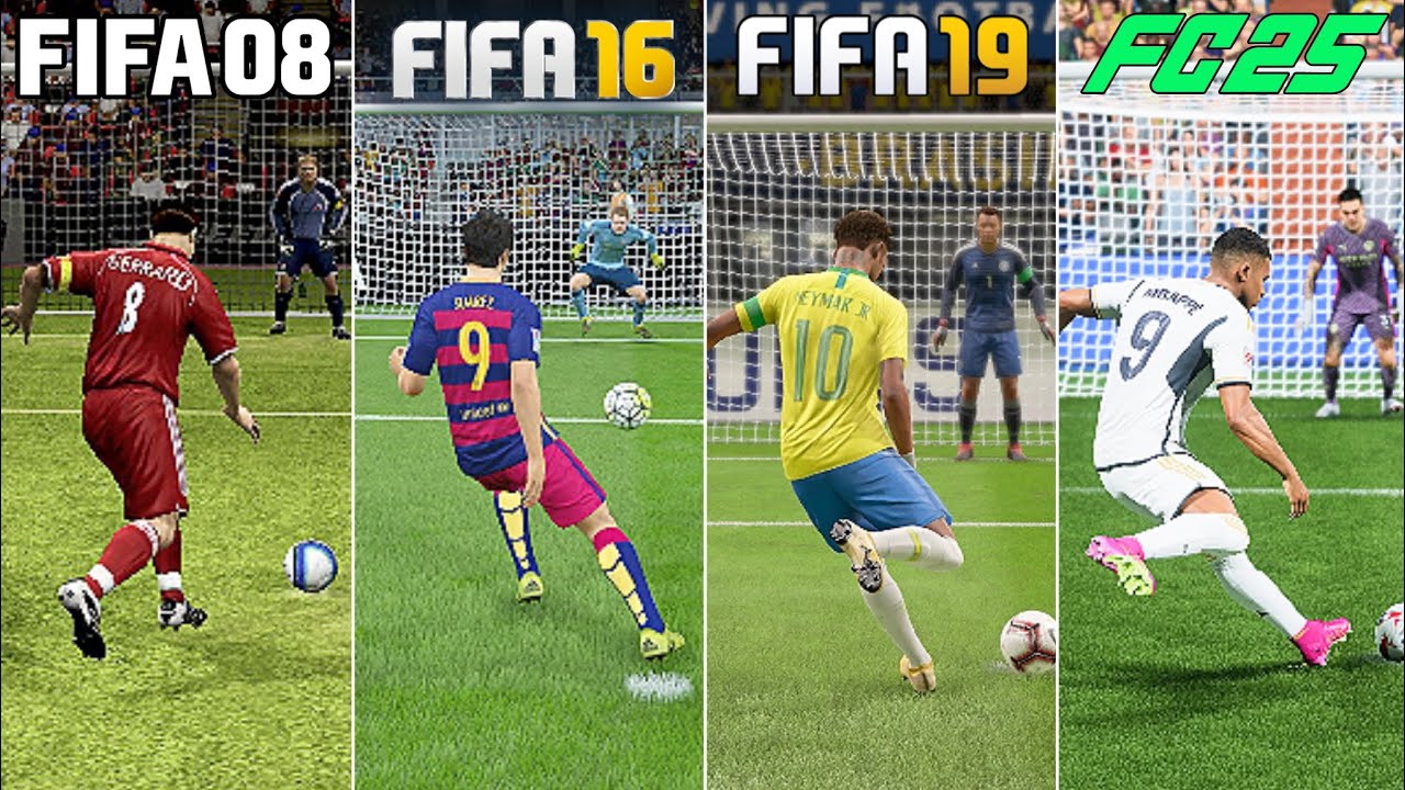 Эволюция пенальти в ФИФА (FIFA 98 - FC 25)