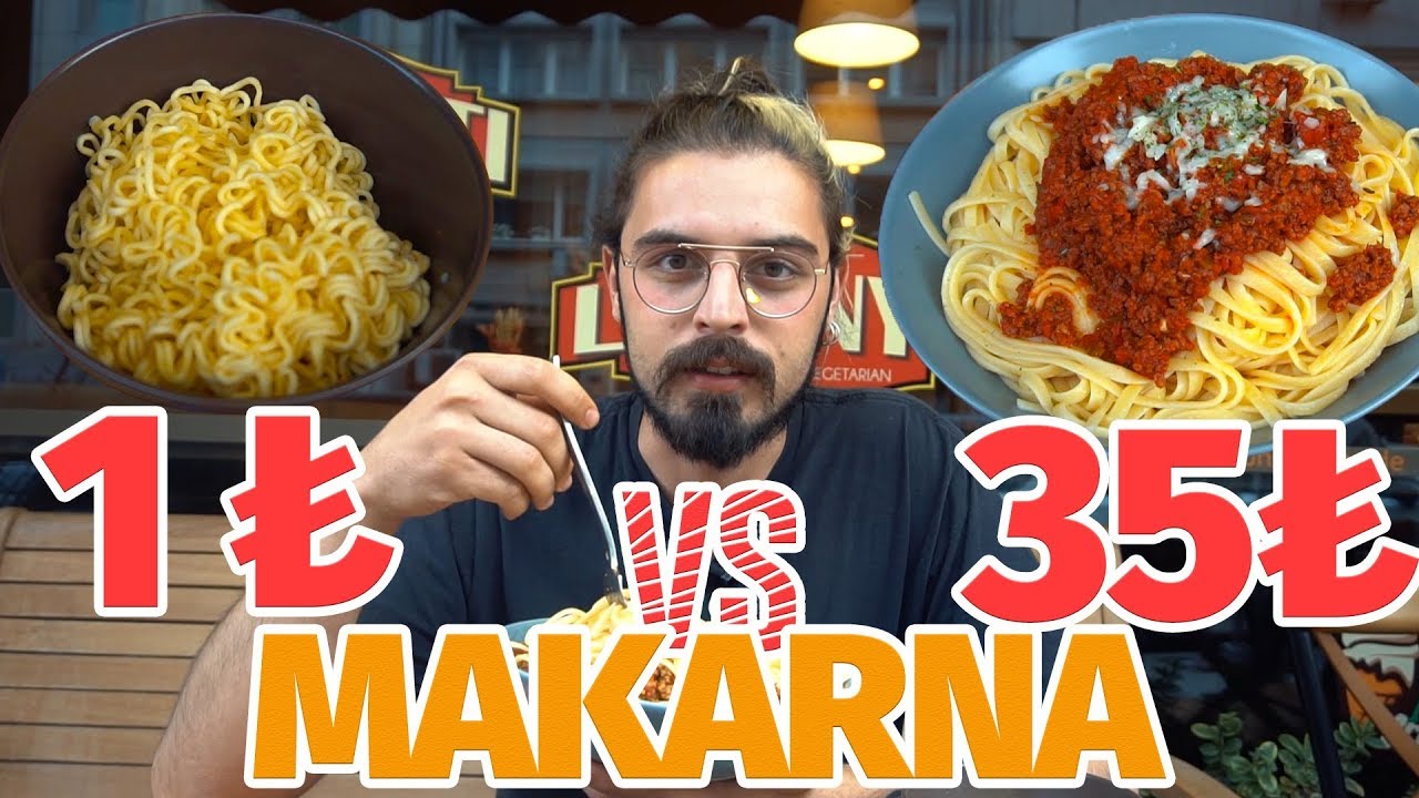 1 TL vs 35 TL MAKARNA / UCUZ VEYA PAHALI YI SE&Ccedil; / UĞUR KARDAŞ