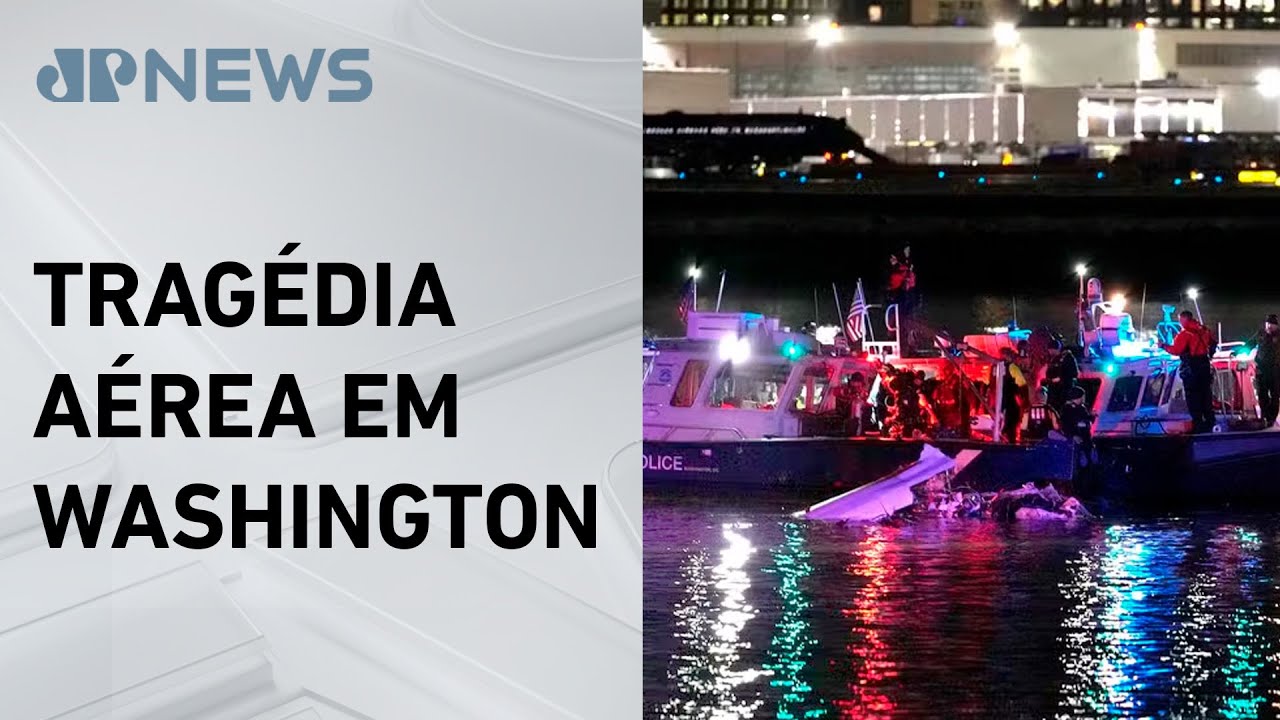 Acidente nos EUA: 19 corpos retirados do Rio Potomac após colisão entre avião e helicóptero
