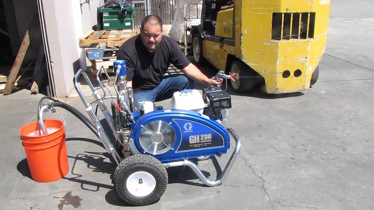 Graco GH230 Convertible Gas Hydraulic Paint Sprayer Honda 6.5 HP