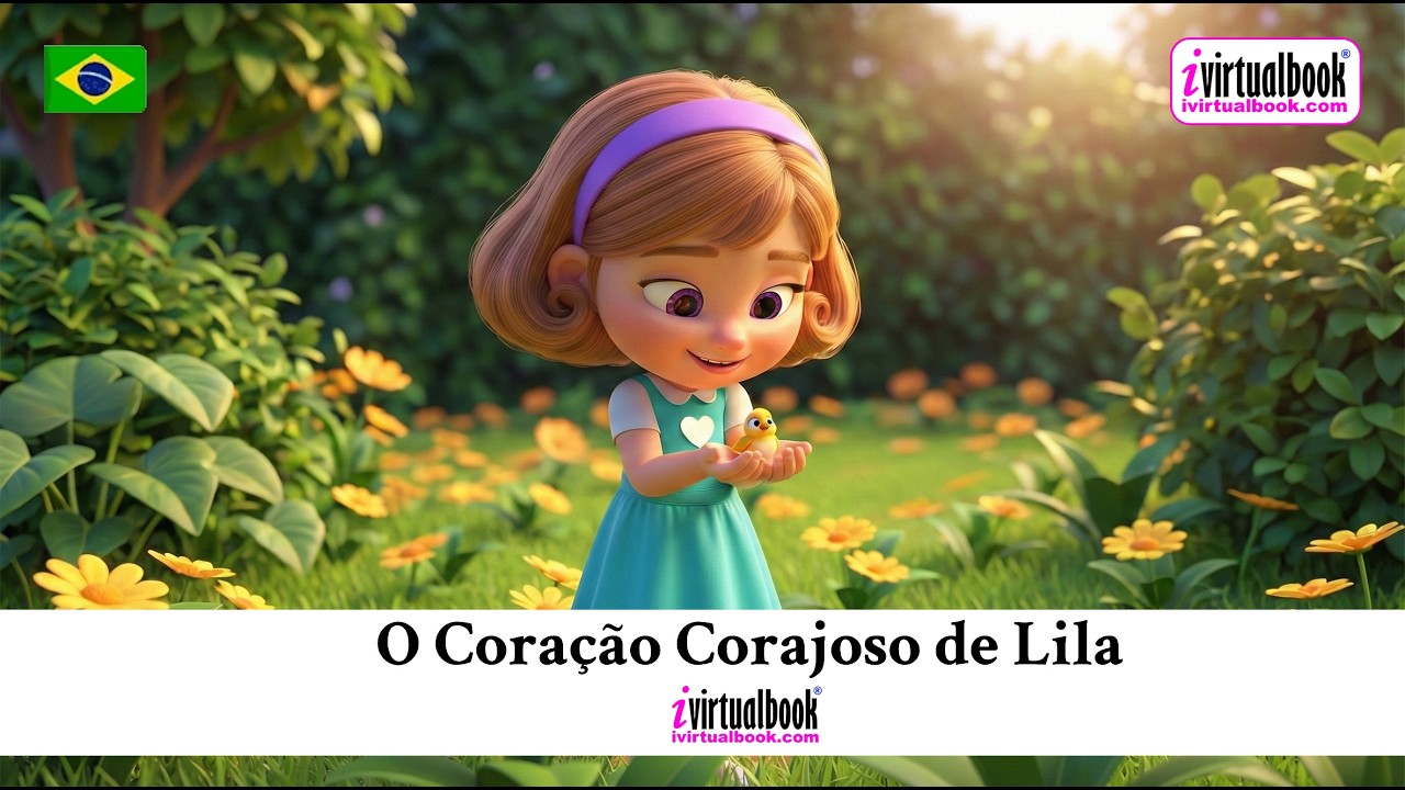 O CORAÇÃO CORAJOSO DE LILA | #010 | História Infantil | iVirtualBook 🇧🇷