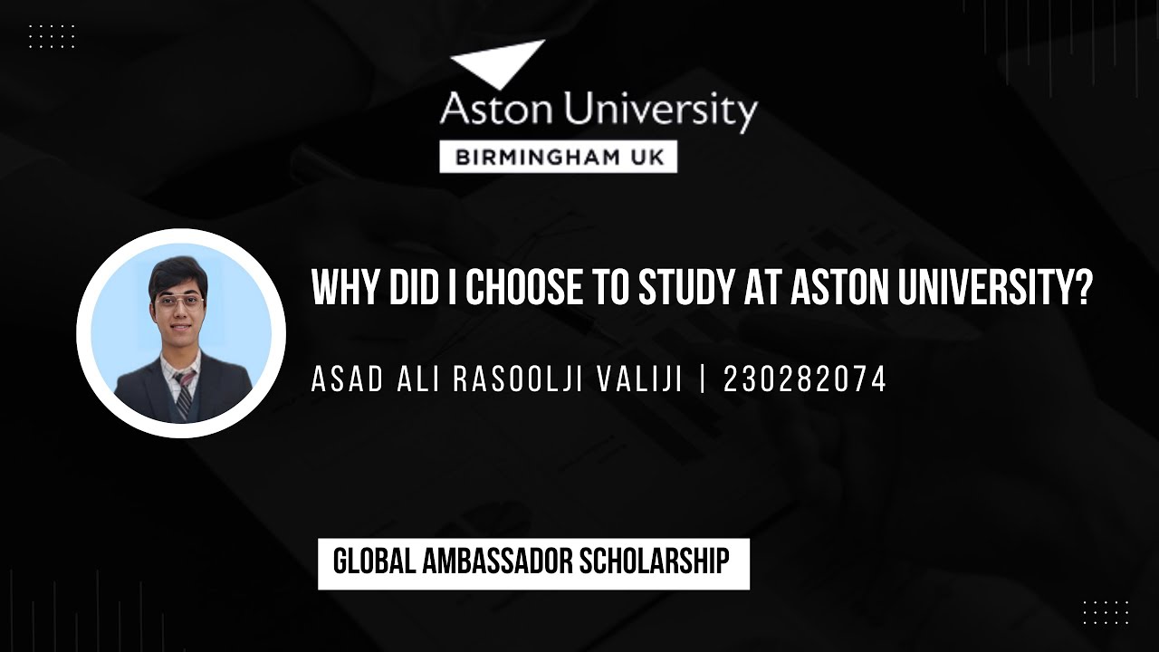 Why choose Aston University | Global Ambassador Scholarship | ID: 230282074