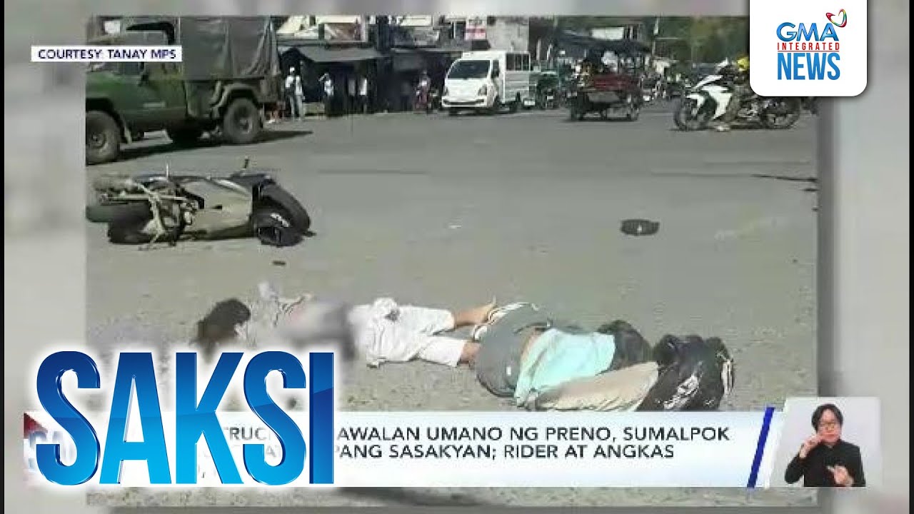 Dump truck na nawalan umano ng preno, sumalpok sa motor at iba pang sasakyan; 2 patay | Saksi
