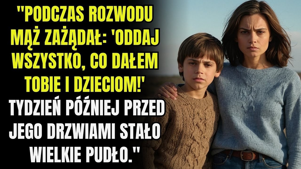 Podczas rozwodu mąż powiedział  'Oddaj wszystko, co dałem tobie i dzieciom!' A tydzień p&oacute;źniej na