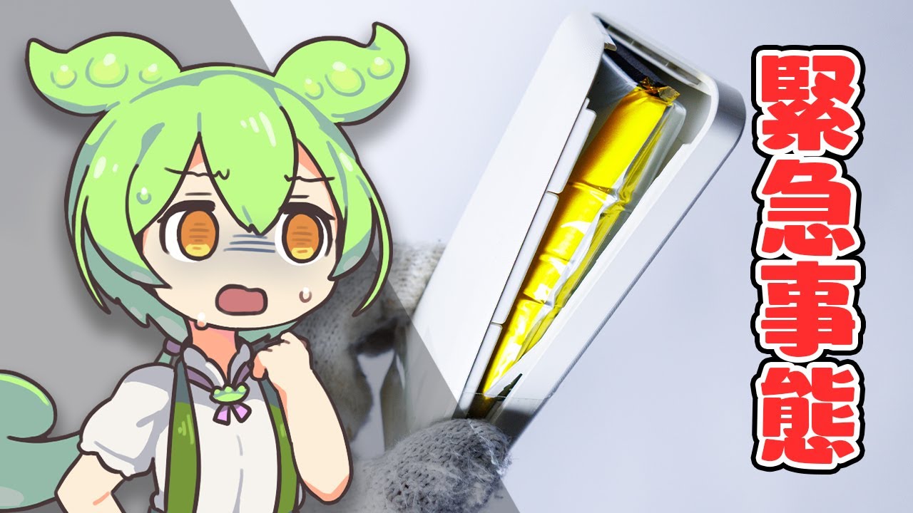 【大膨張】DAISOのモバイルバッテリー、3年で”爆発寸前”！？→ 正しい処分の過程をお見せします。｜ずんだもんと学ぶ「激安商品」の実態 No.84