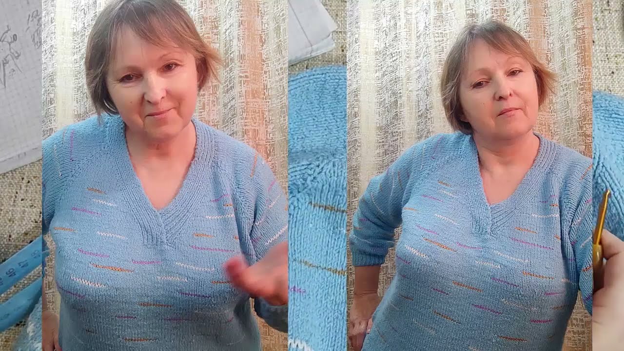 #КОФТА_СПИЦАМИ горизонтальная и вертикальная выточка ОБЗОР как вязала