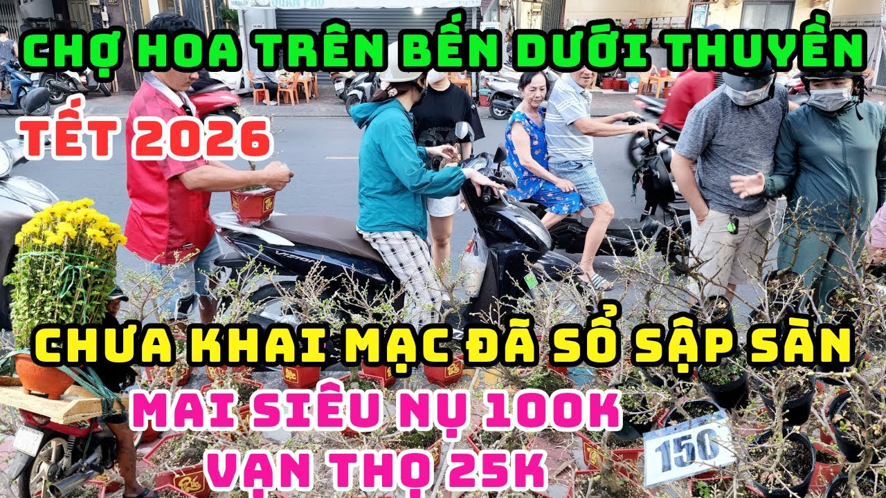 CHOÁNG LUÔN! TỐI 20 TẾT LỄ HỘI TRÊN BẾN DƯỚI THUYỀN CHƯA KHAI MẠC ĐÃ SỔ RẺ MAI 100K, VẠN THỌ 25K