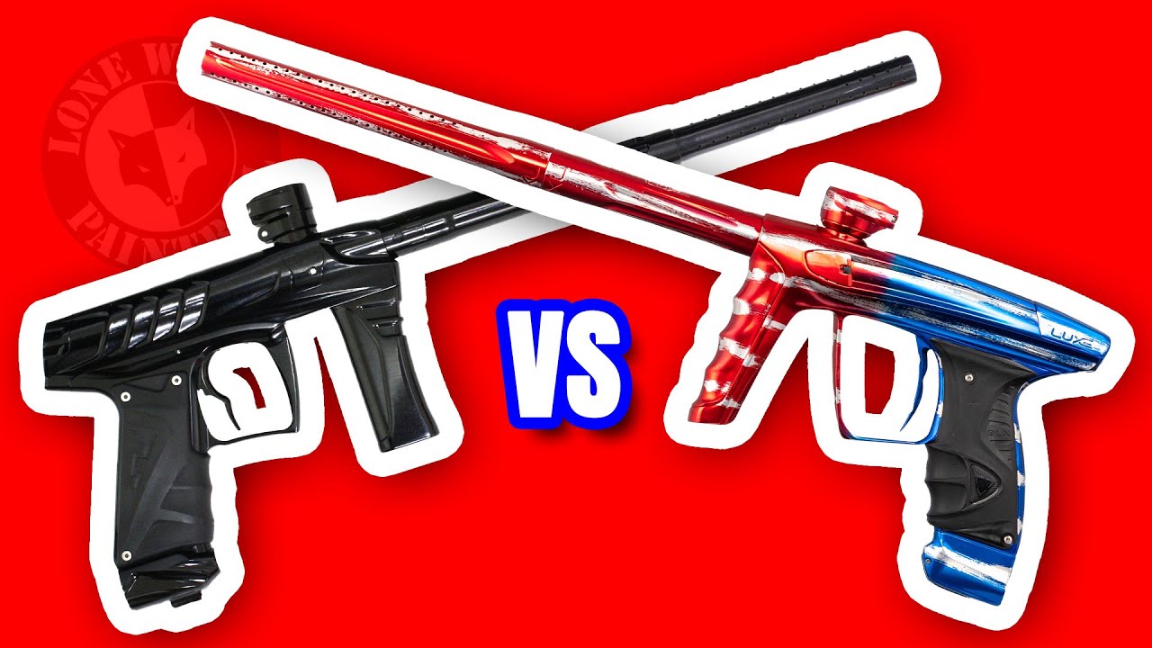 Field One Force vs DLX Luxe X | Paintball Gun Comparison | Lone Wolf Paintball Michigan