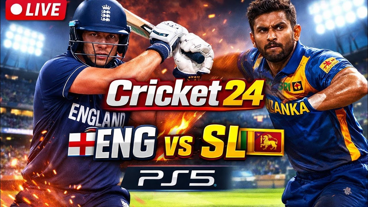🔴 LIVE | Cricket 24 – England vs Sri Lanka 🇬🇧🇱🇰 | 10 Over Match | PS5 Gameplay