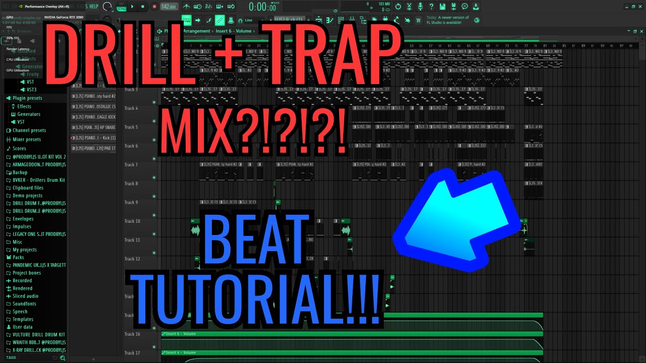 🔥CRAZY DRILL/TRAP BEAT TUTORIAL - cZ Beats switch-up beat tutorial