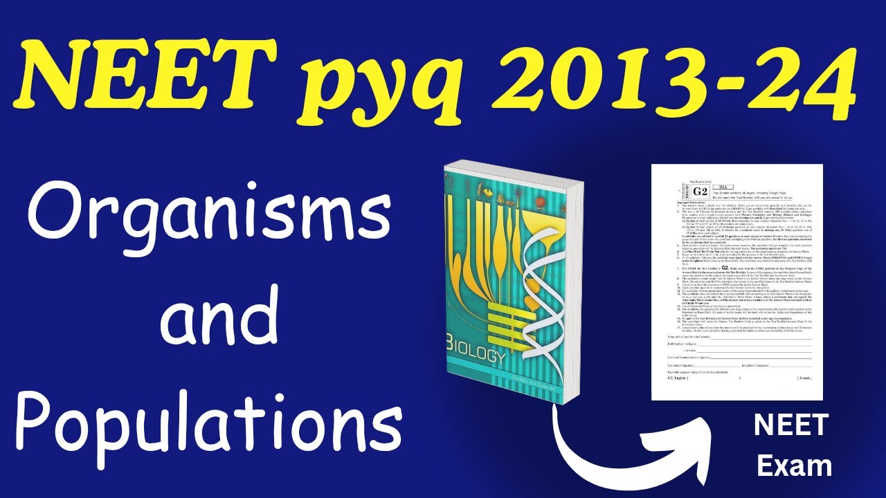 Organism and populations class 12 neet pyq from ncert 2013 to 2024