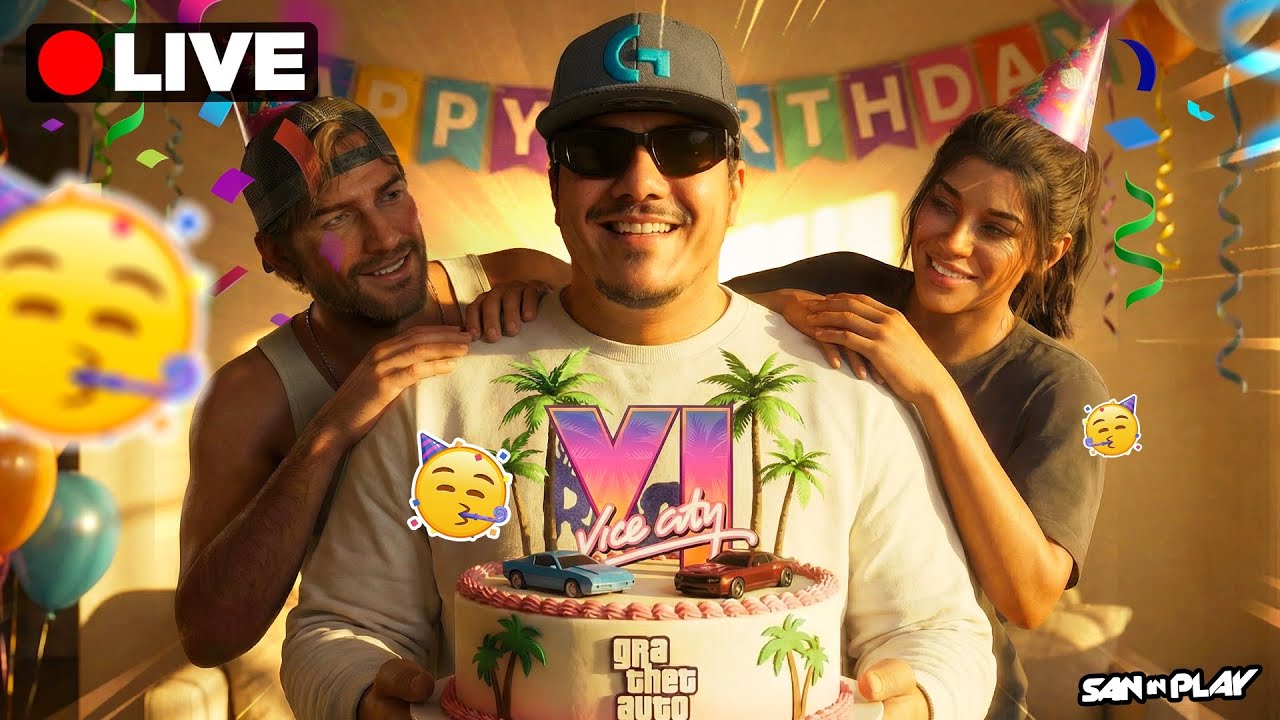 🚨LIVE de ANIVERSÁRIO -- Ganhei um GTA 6 de presente?!! (Veja) #gta6