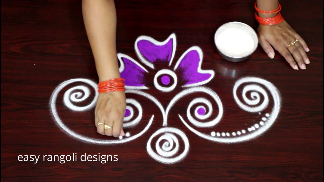 Episode - 9 Sravana Masam muggulu rangoli || Friday special small kolam rangoli designs