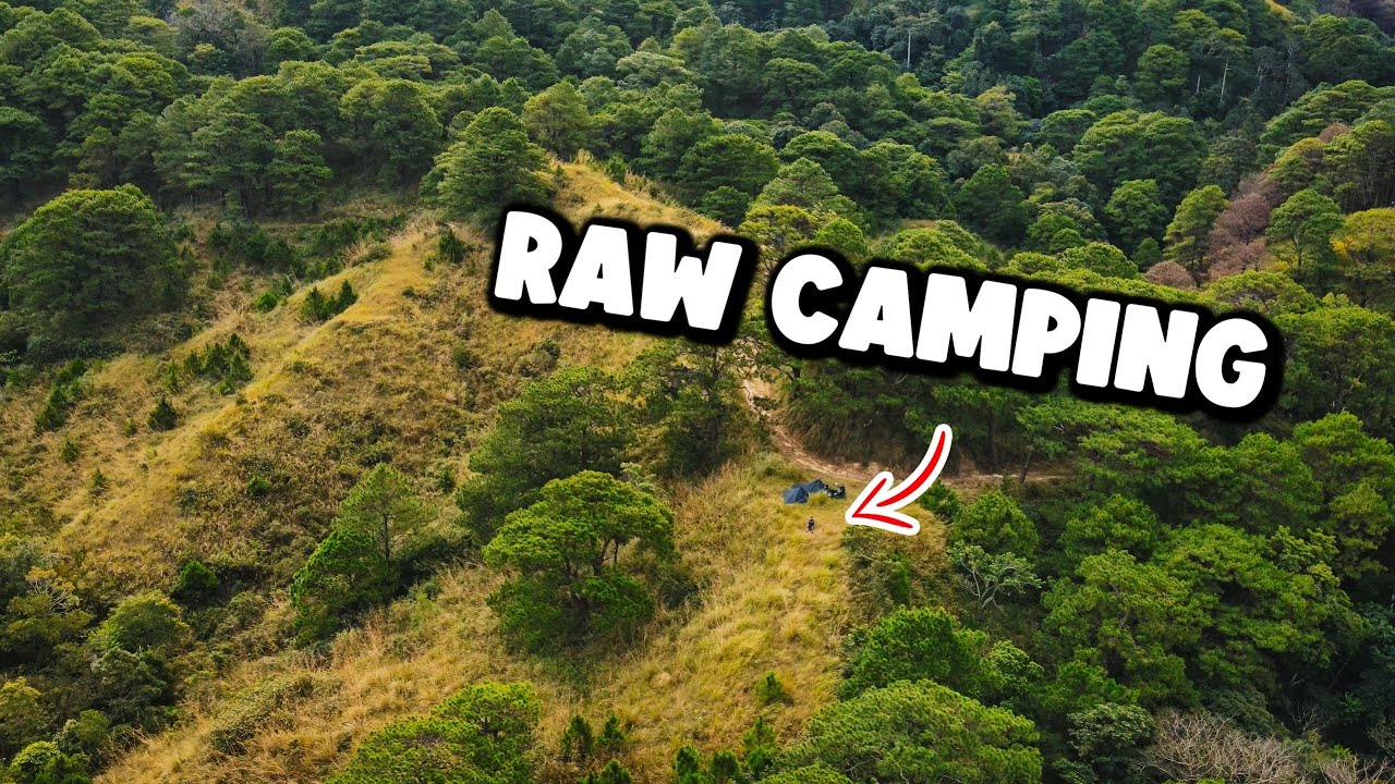 Raw Camping Tarp Tent Setup