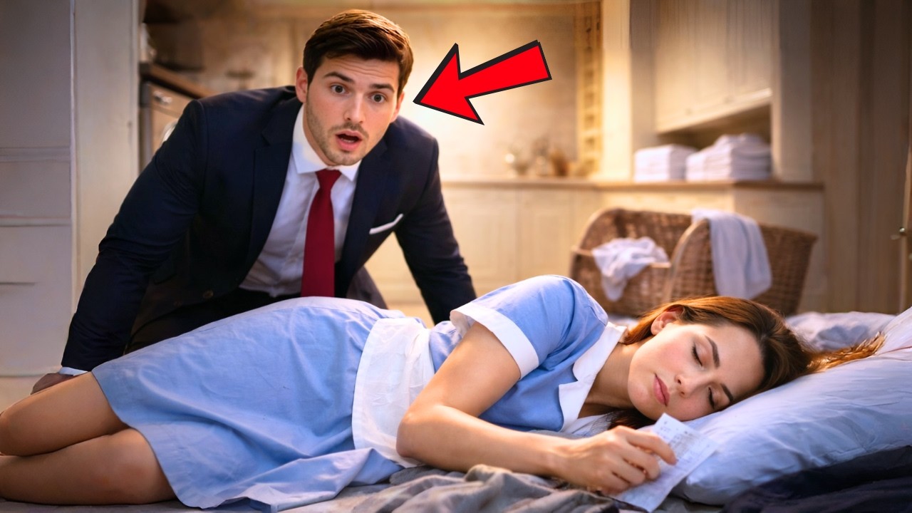 EL MILLONARIO ENCUENTRA A LA LIMPIADORA DURMIENDO EN LA MANSIÓN… Y NO PODÍA CREER EL MOTIVO