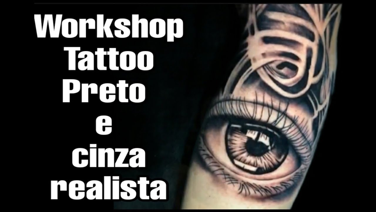 Workshop Tattoo  Preto e cinza realista. Curso Imersão Tattoo Prime.